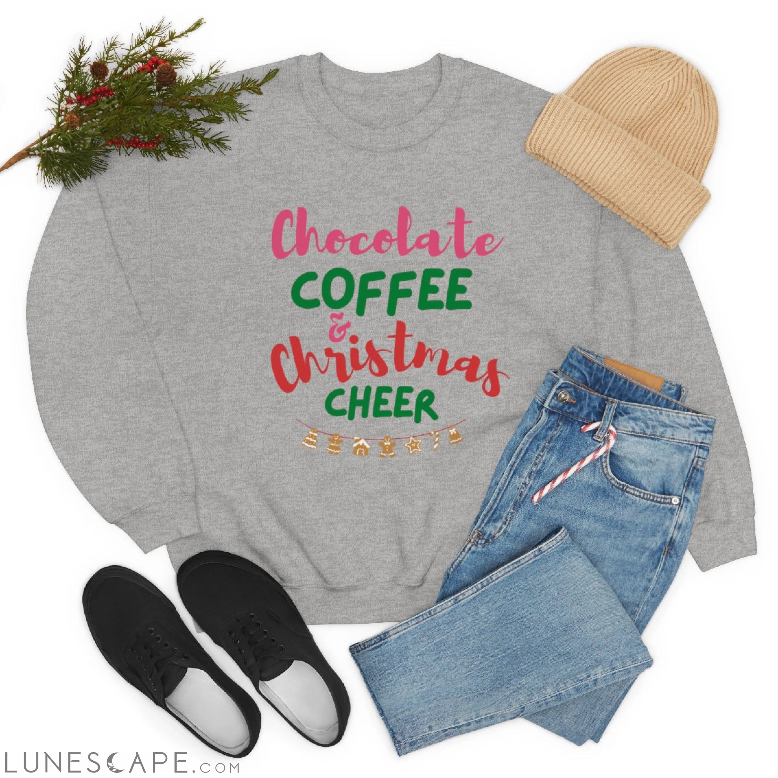 Womens Christmas Cheer Sweatshirt LUNESCAPE