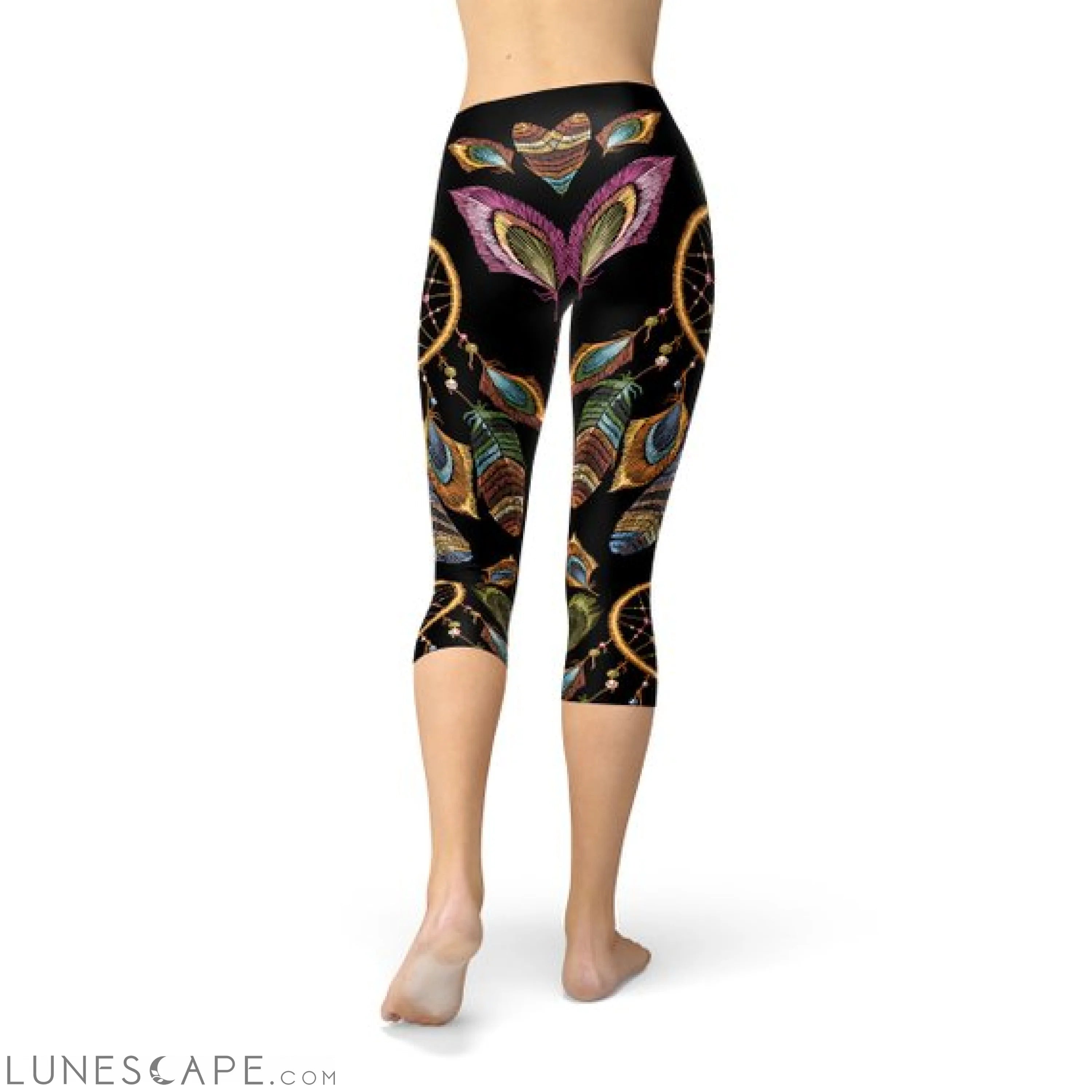 Womens Dreamcatcher Capri Leggings Leggings