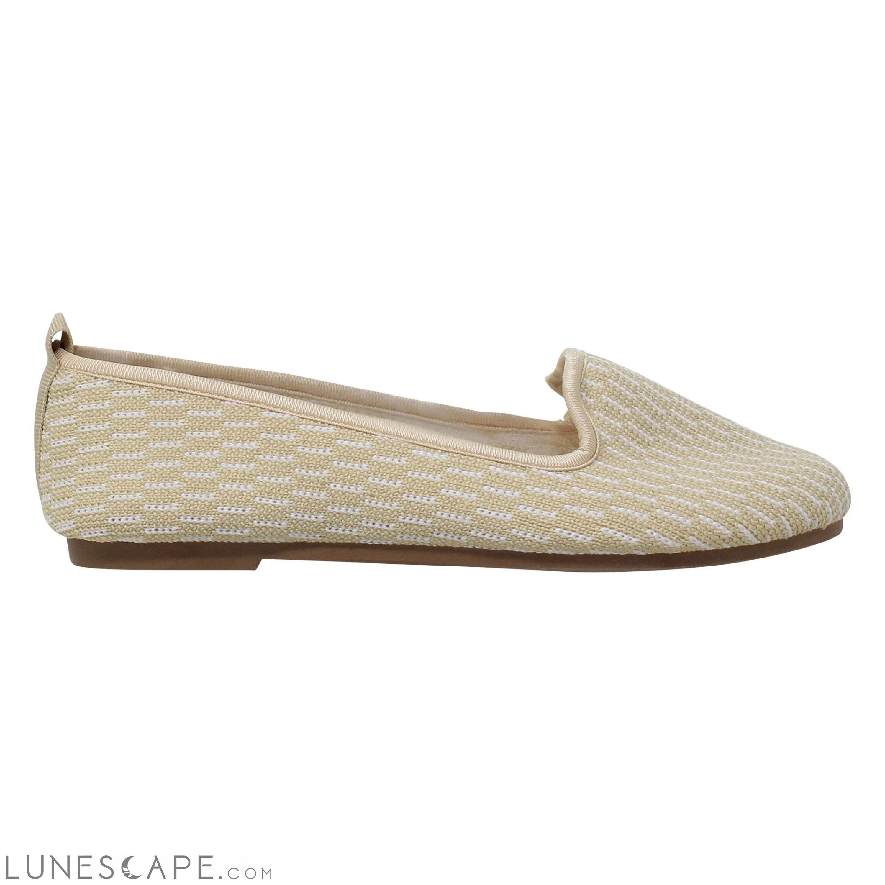 Women's Loafers Sweater Soft Rubber Sole Shoes Beige Suede LUNESCAPE