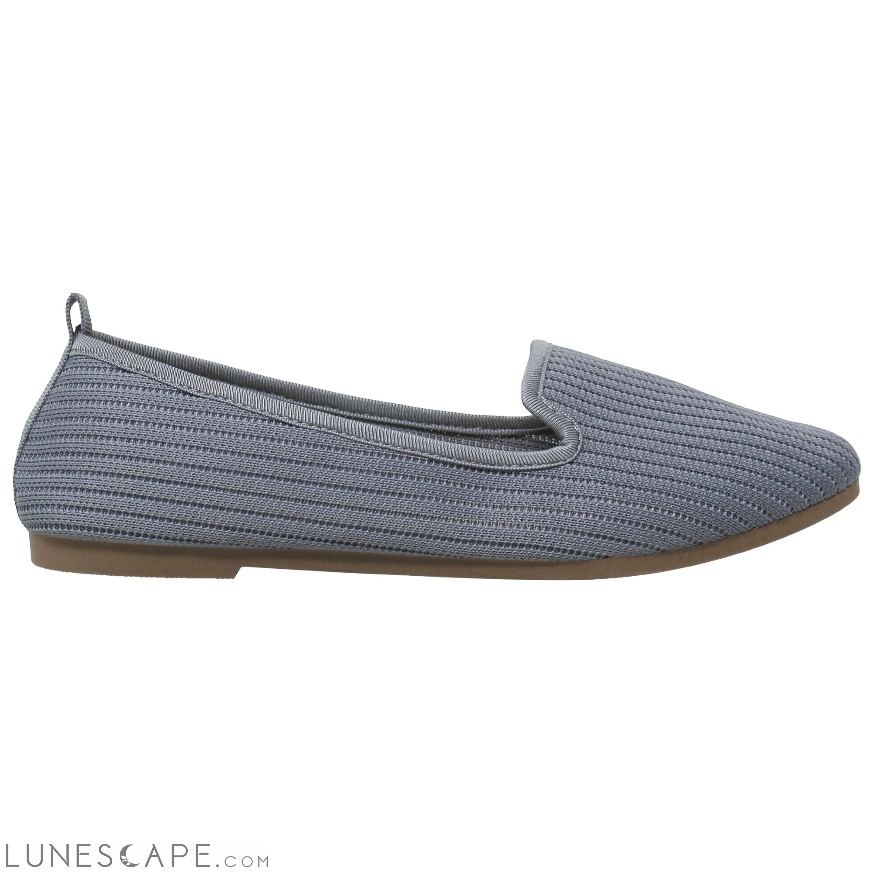 Women's Loafers Sweater Soft Rubber Sole Shoes Gray LUNESCAPE