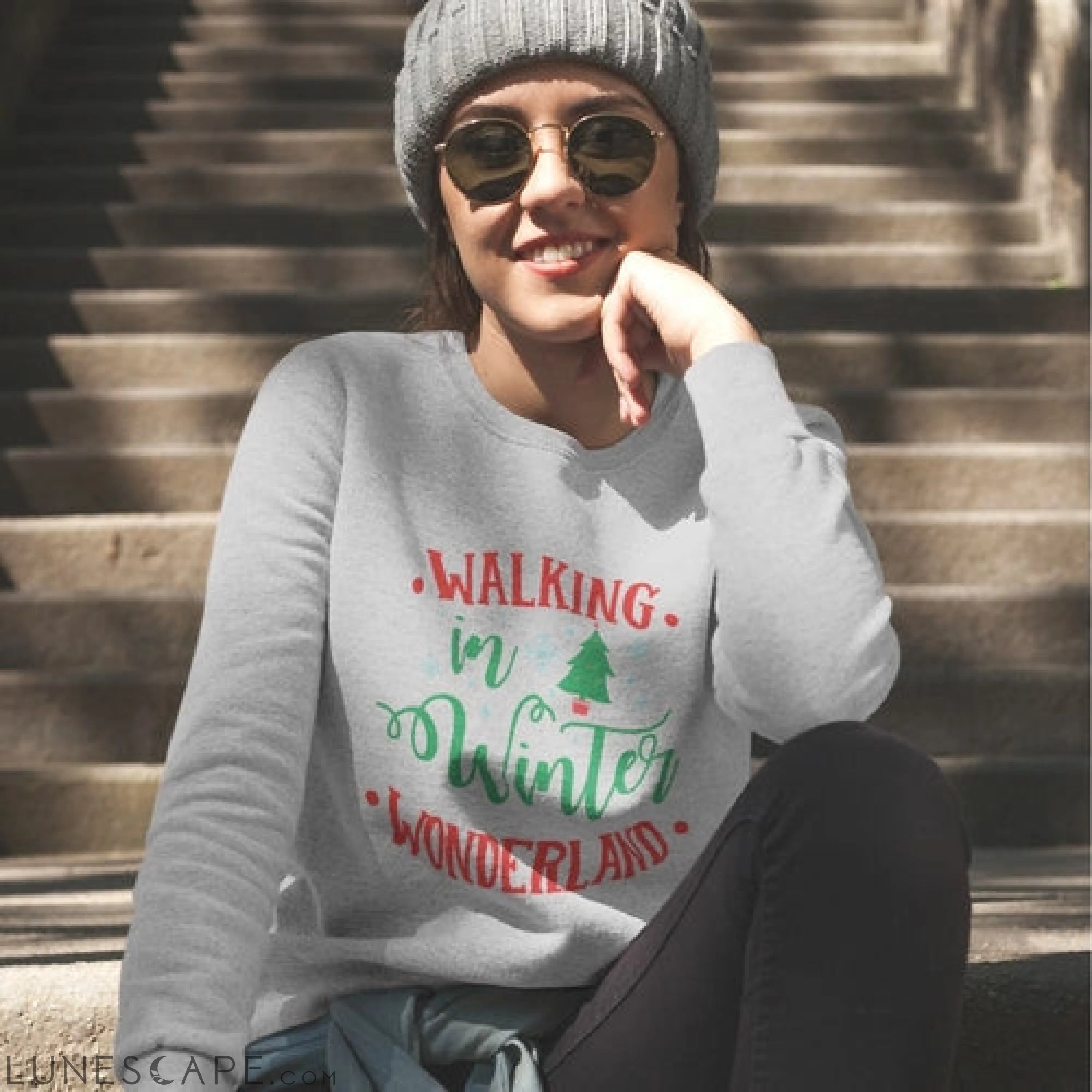 Womens Winter Wonderland Sweatshirt LUNESCAPE