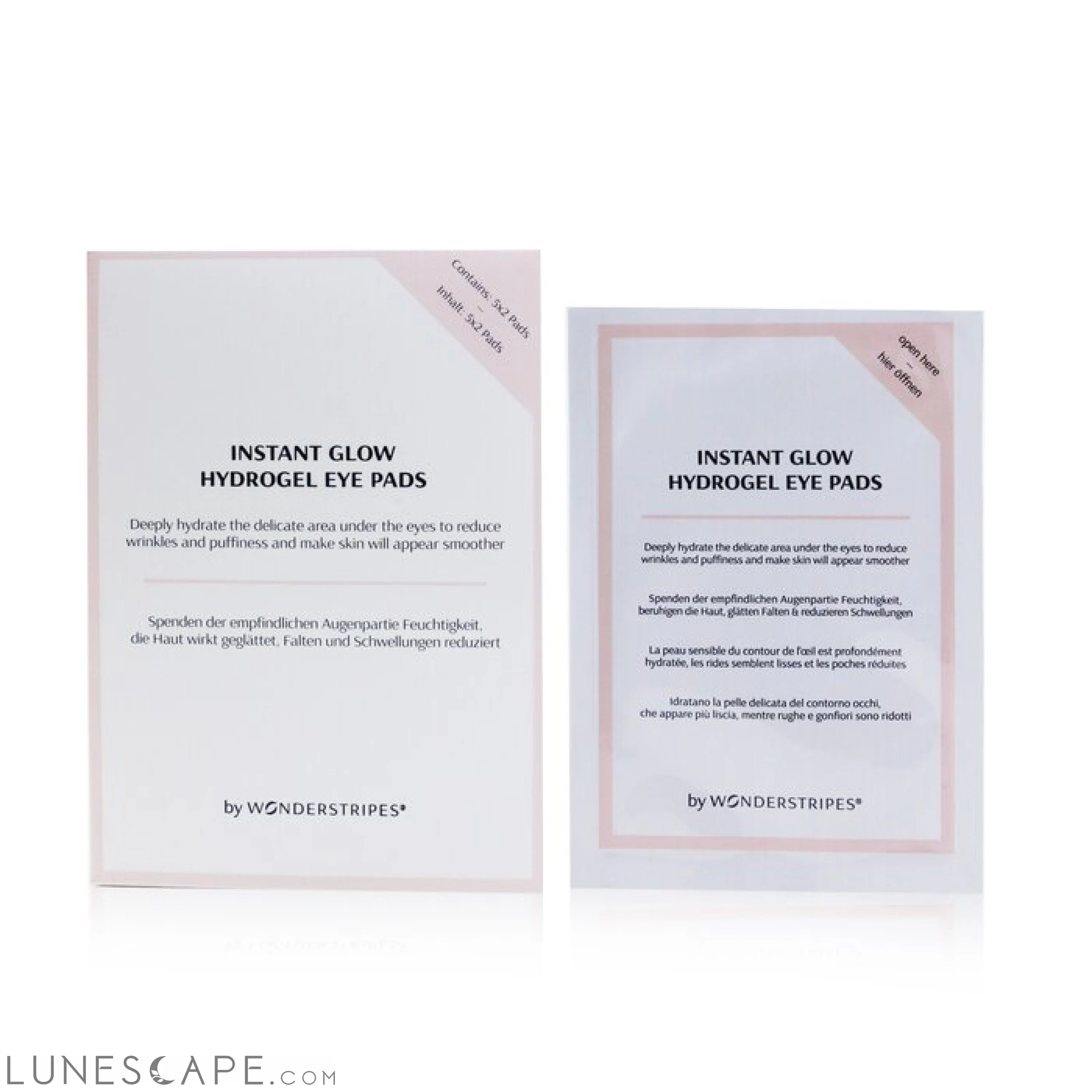 WONDERSTRIPES - Instant Glow Hydrogel Eye Pads LUNESCAPE