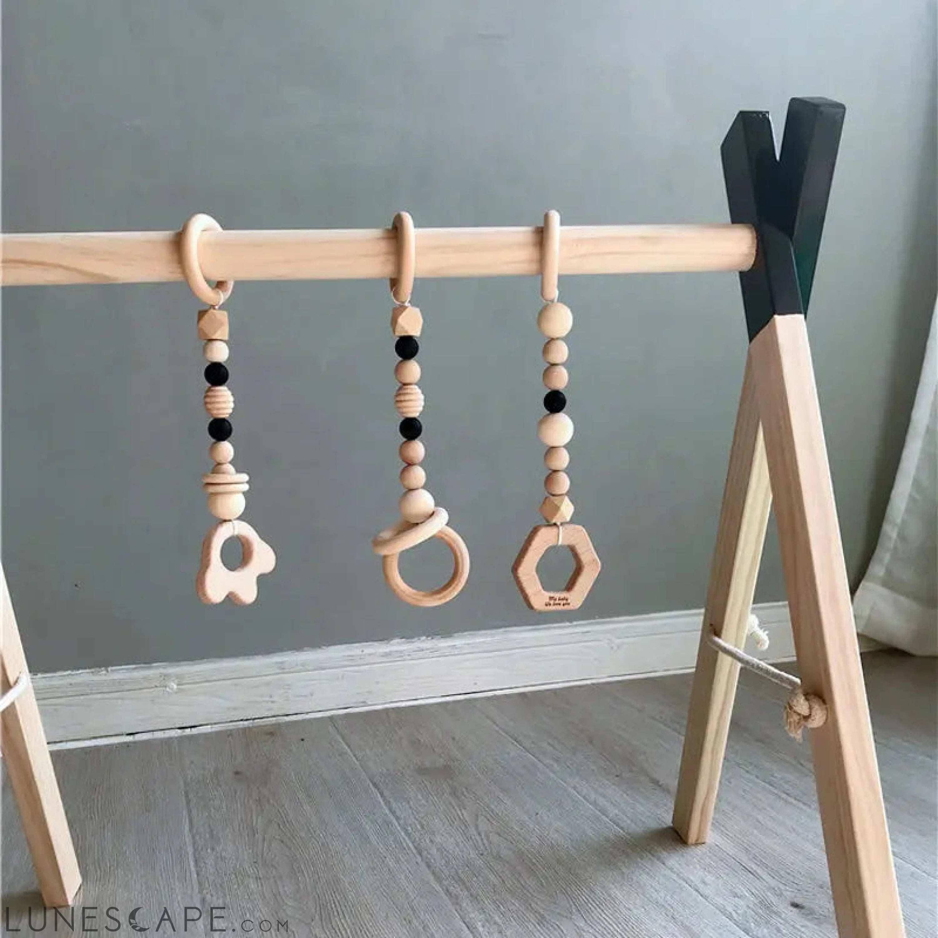 Wooden Baby Gym and Mobile LUNESCAPE