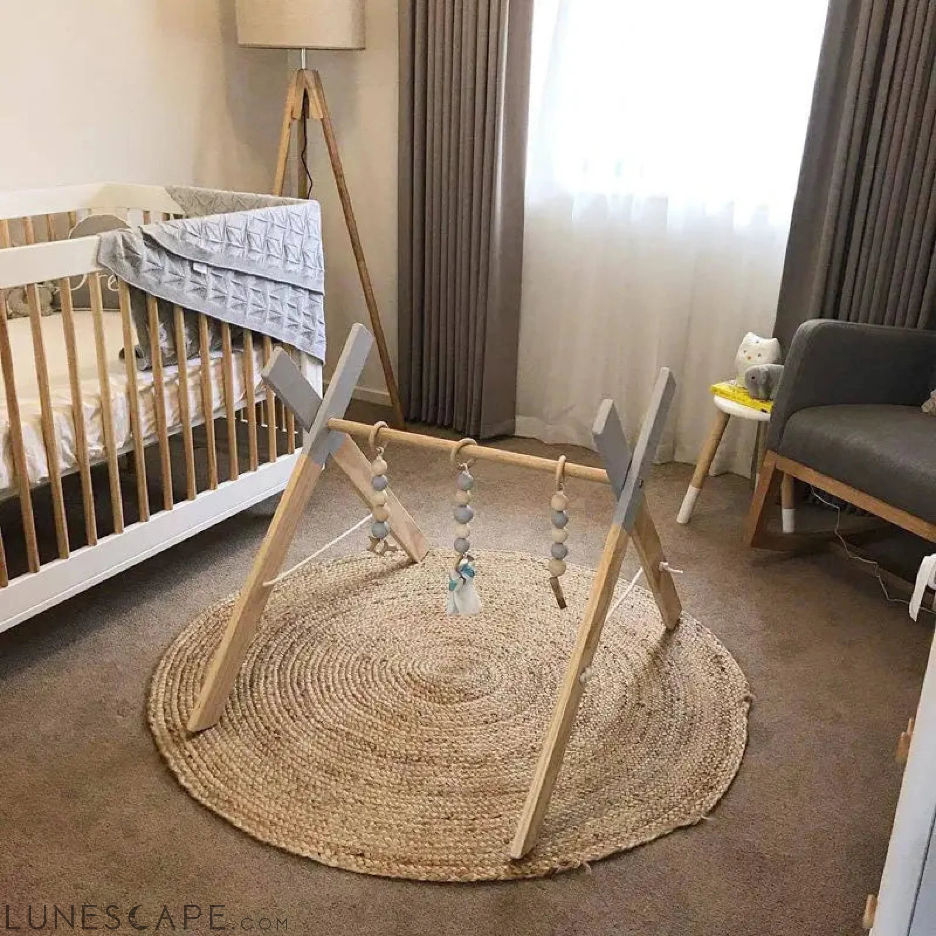 Wooden Baby Gym and Mobile LUNESCAPE