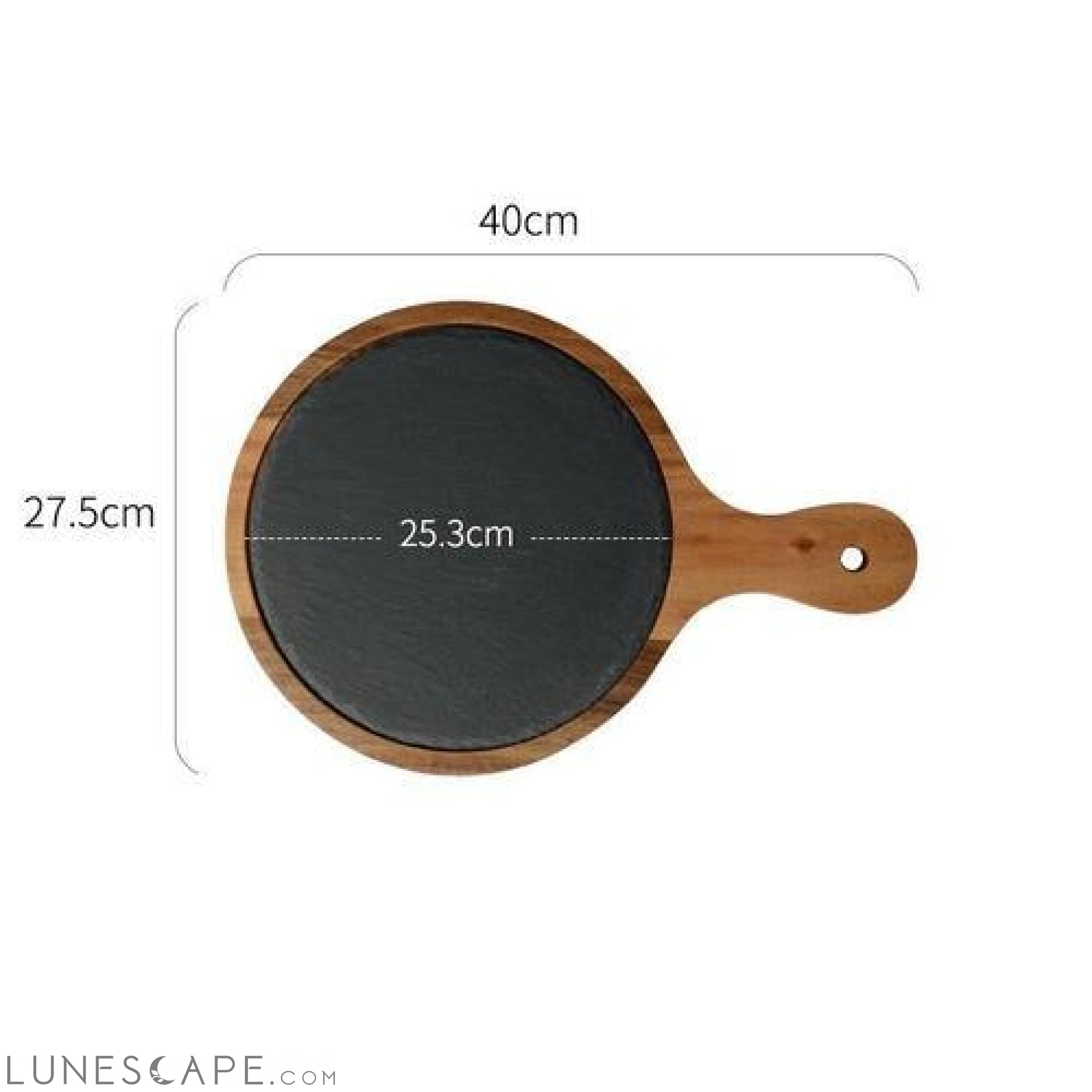 Wooden Pizza Serving Tray LUNESCAPE