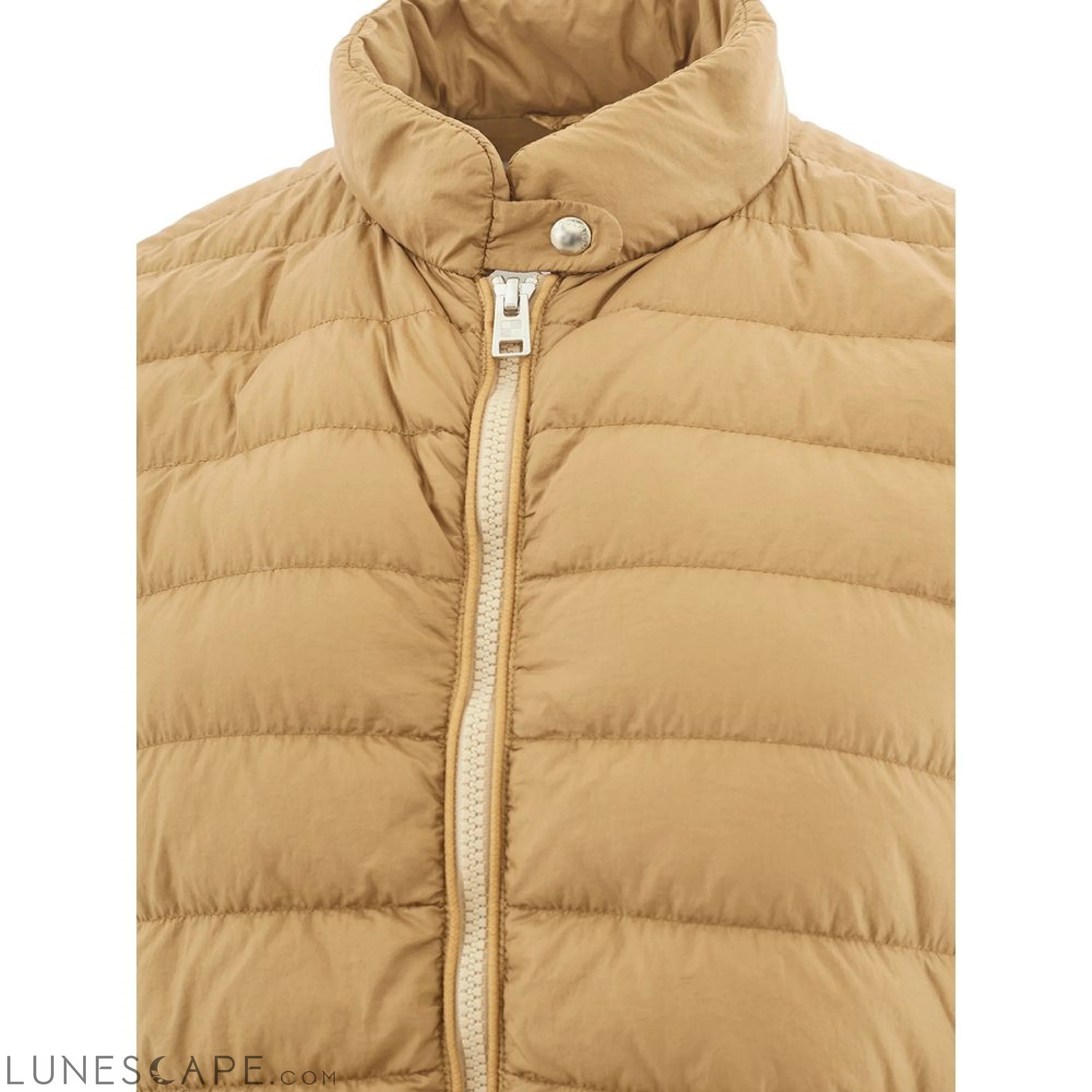 Woolrich Beige Polyamide Chic Winter Coat LUNESCAPE