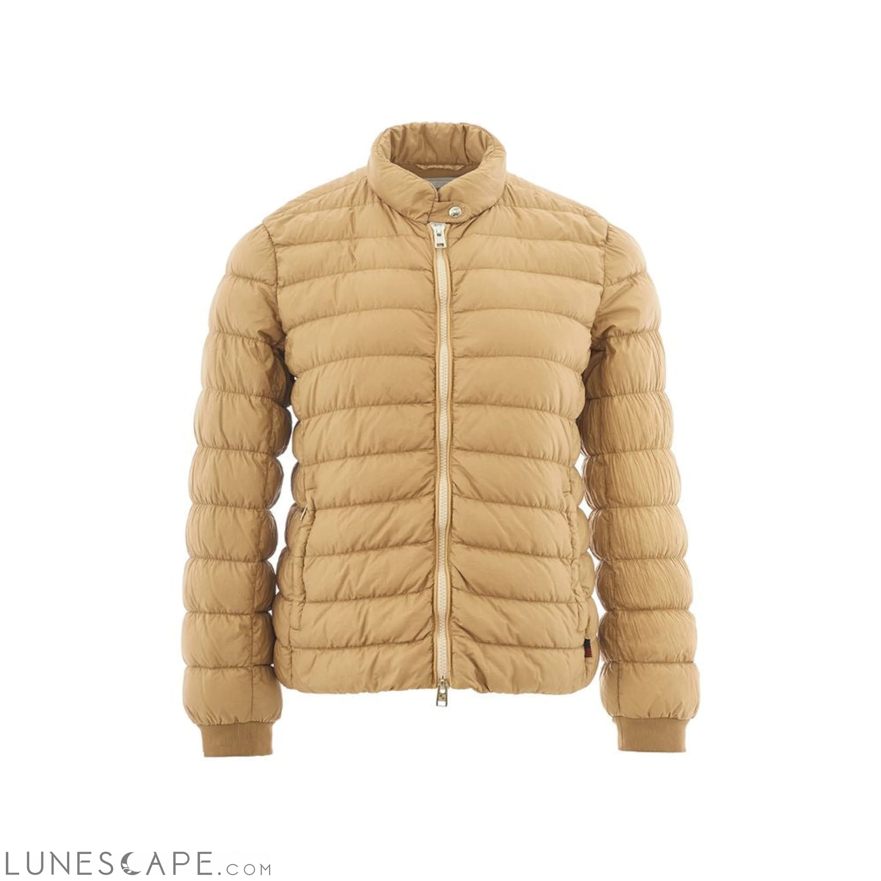 Woolrich Beige Polyamide Chic Winter Coat LUNESCAPE