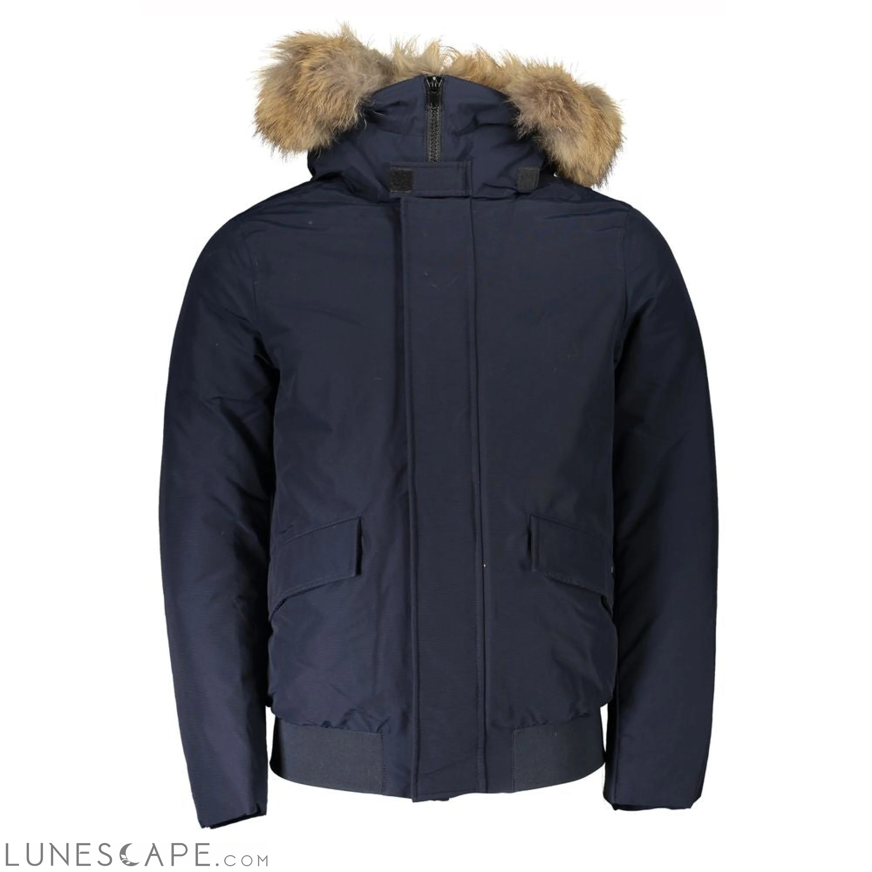 Woolrich Blue Cotton Jacket LUNESCAPE