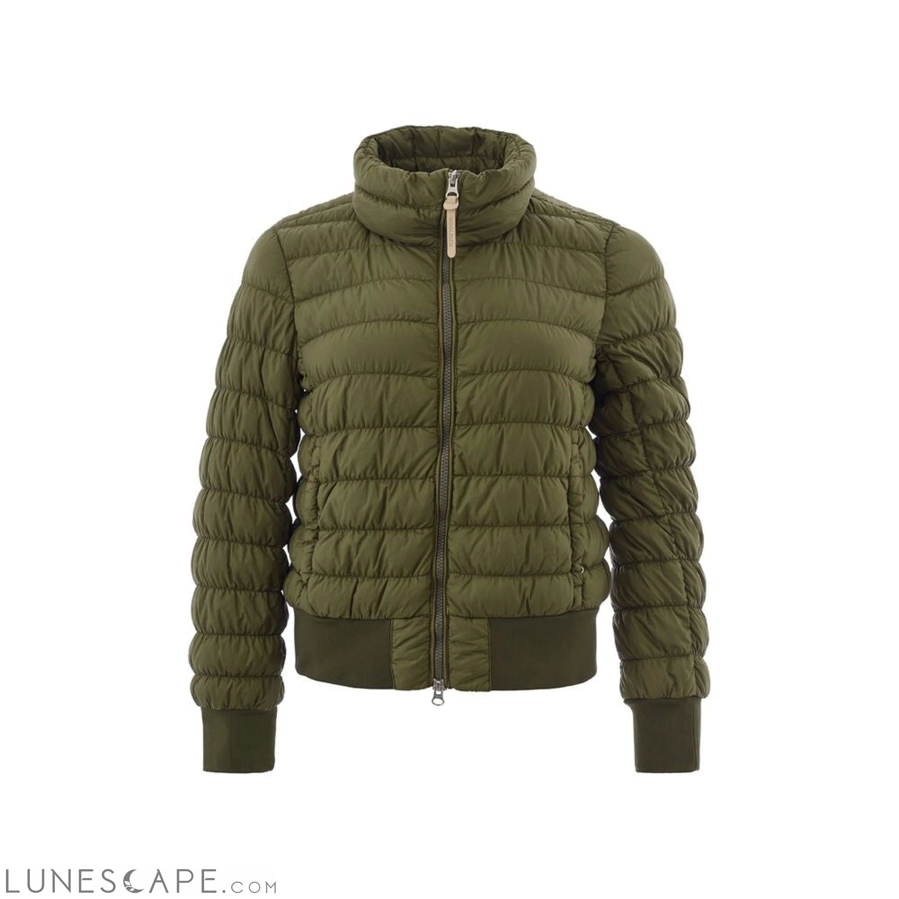 Woolrich Elegant Green Lightweight Womens Puffer Coat S Puffer Coats - Women