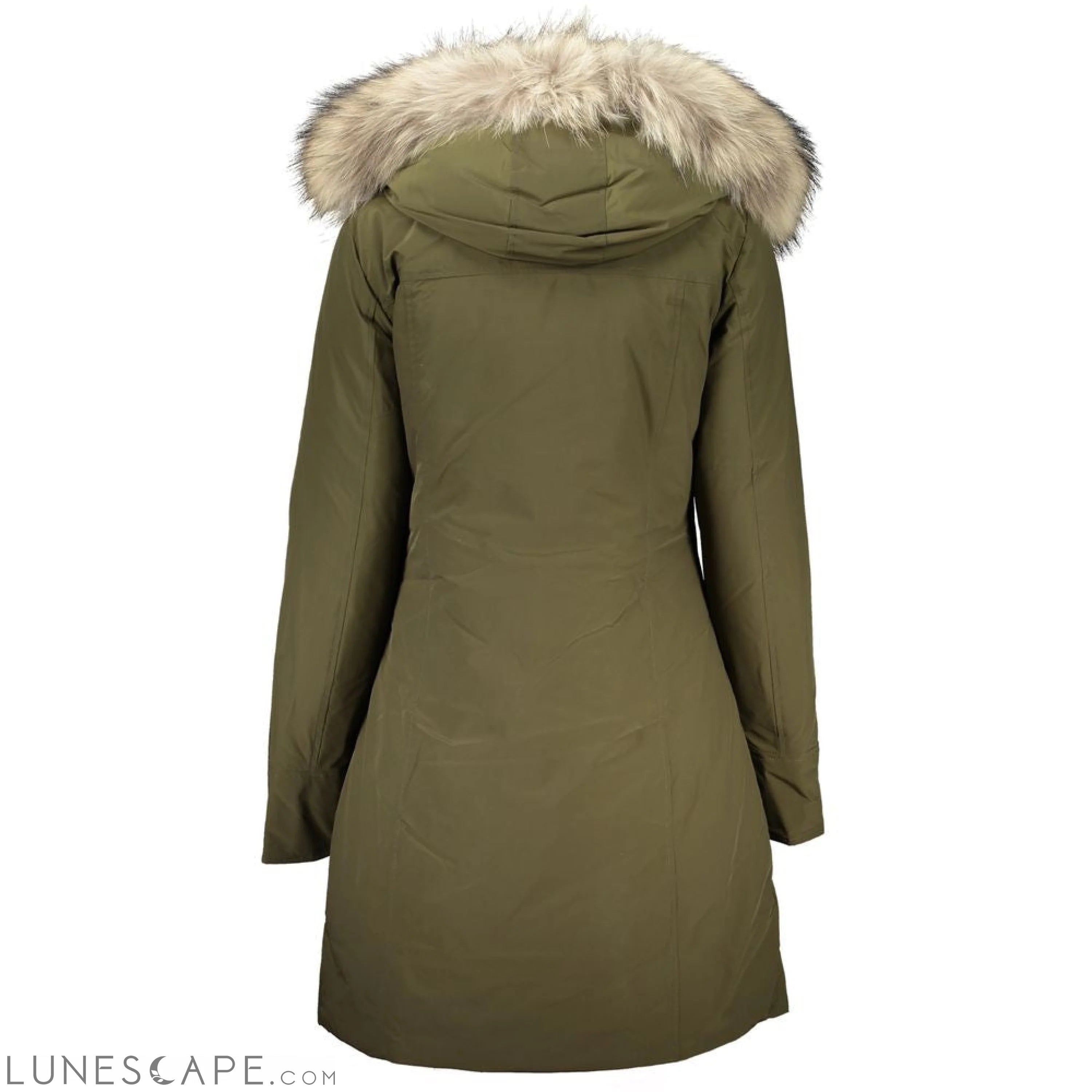 Woolrich Green Cotton Jackets & Coat LUNESCAPE