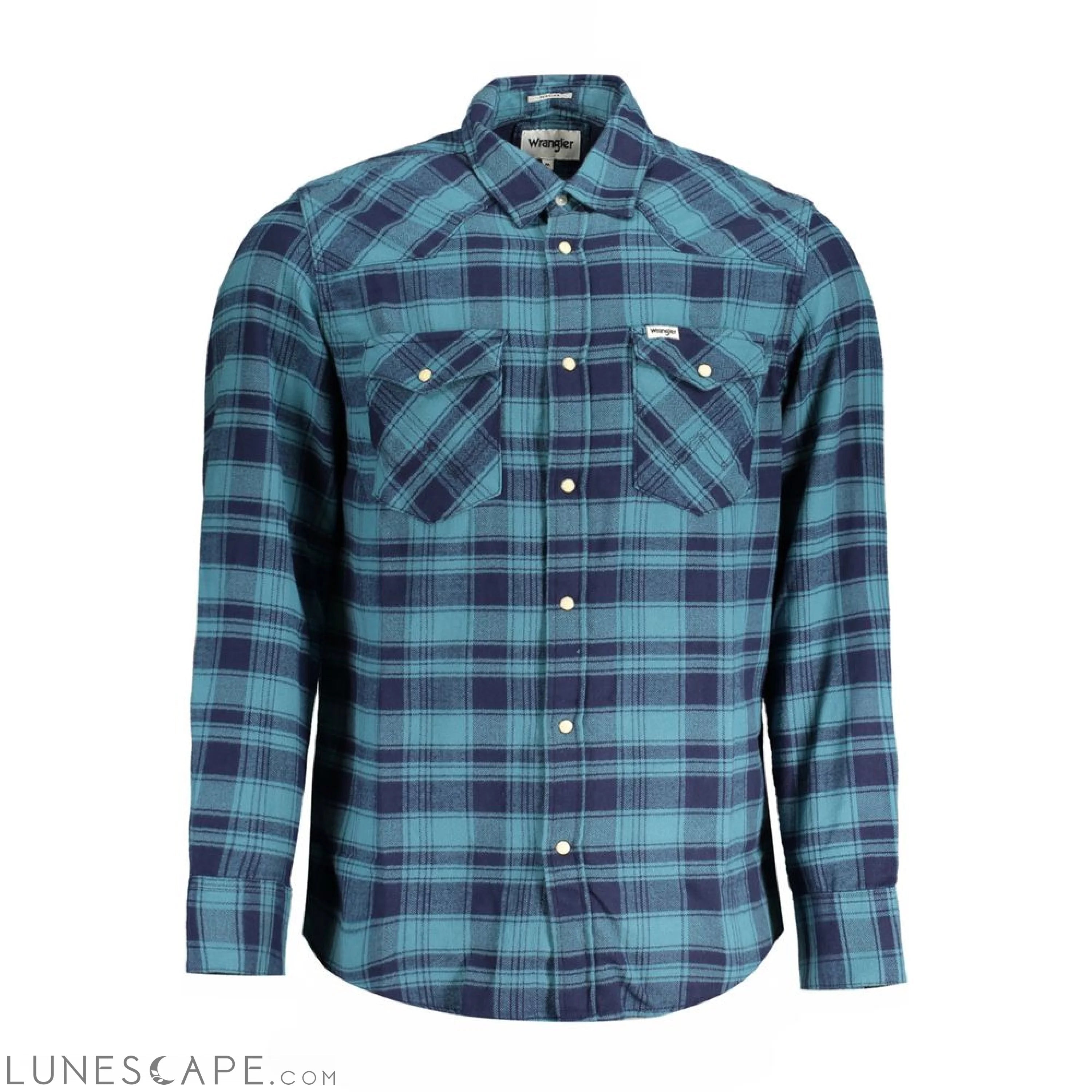 Wrangler Blue Cotton Shirt LUNESCAPE