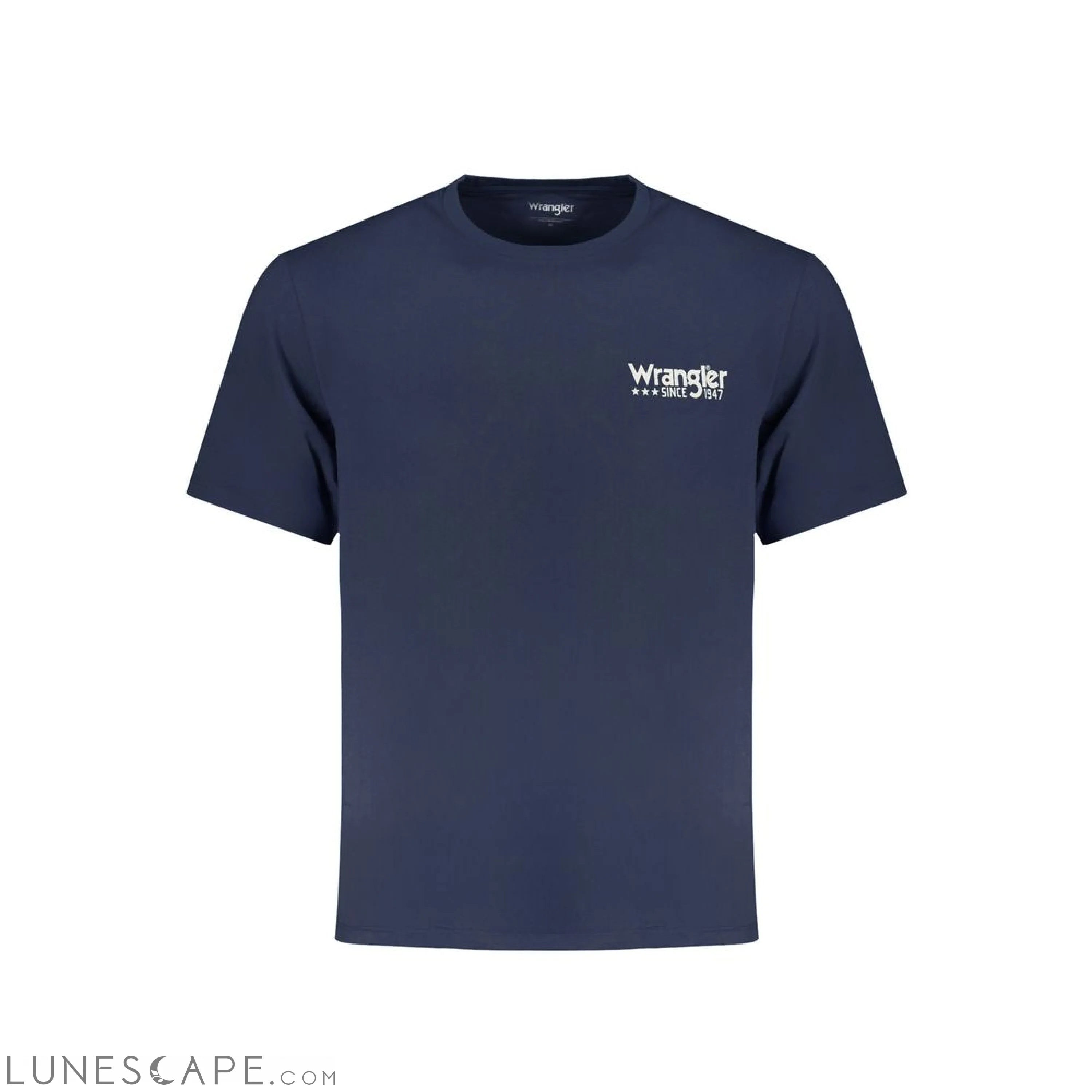 Wrangler Blue Cotton T-Shirt LUNESCAPE