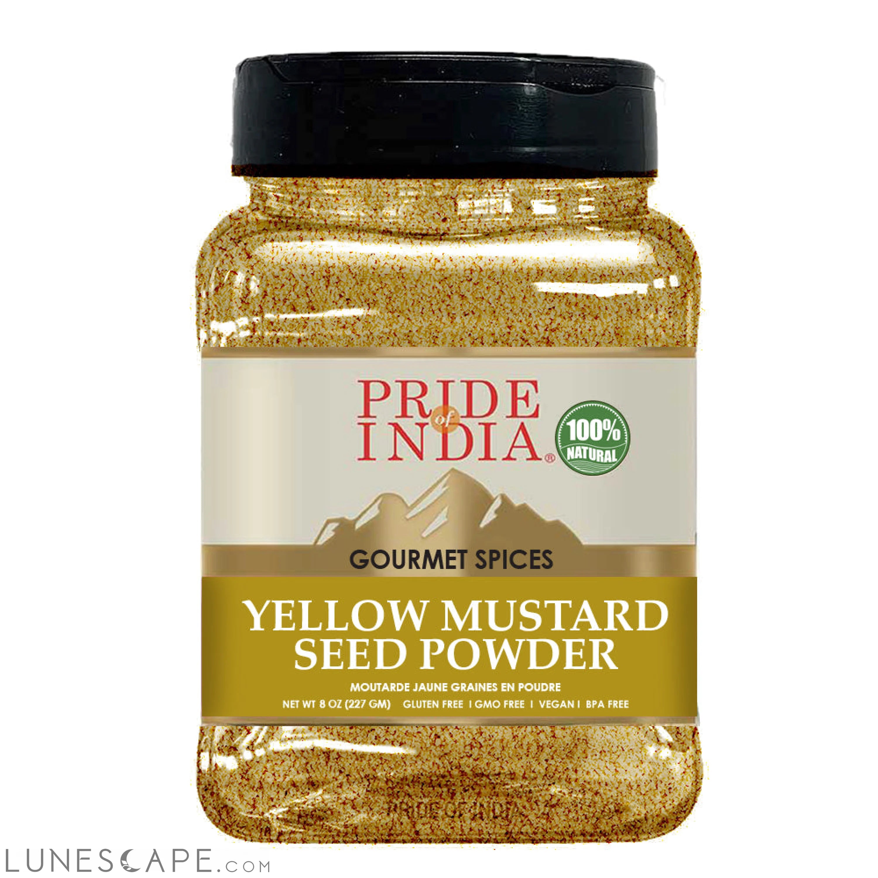 Yellow Mustard Seed Ground - 8 oz LUNESCAPE
