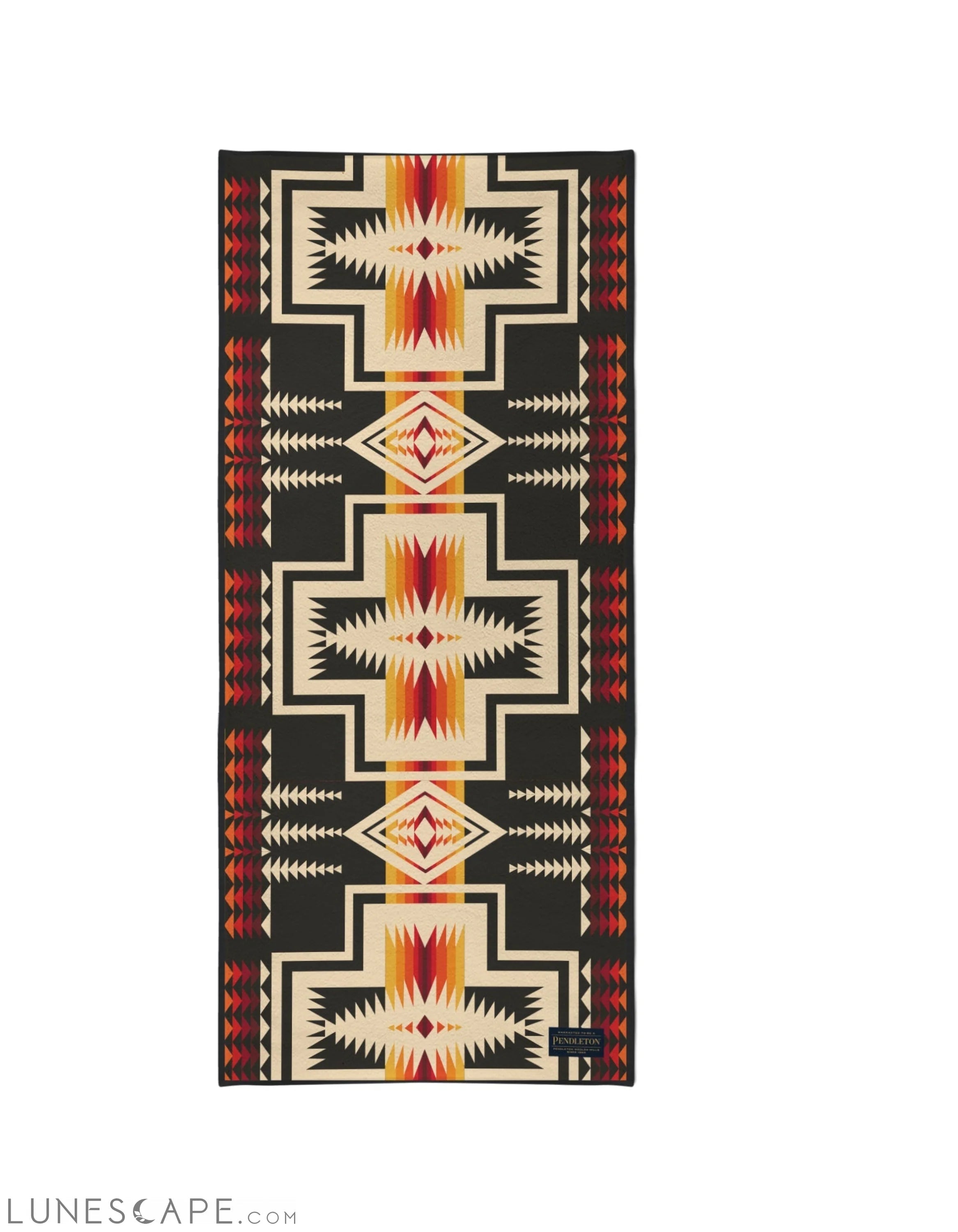 Yoga Towel Pendleton Harding Black LUNESCAPE