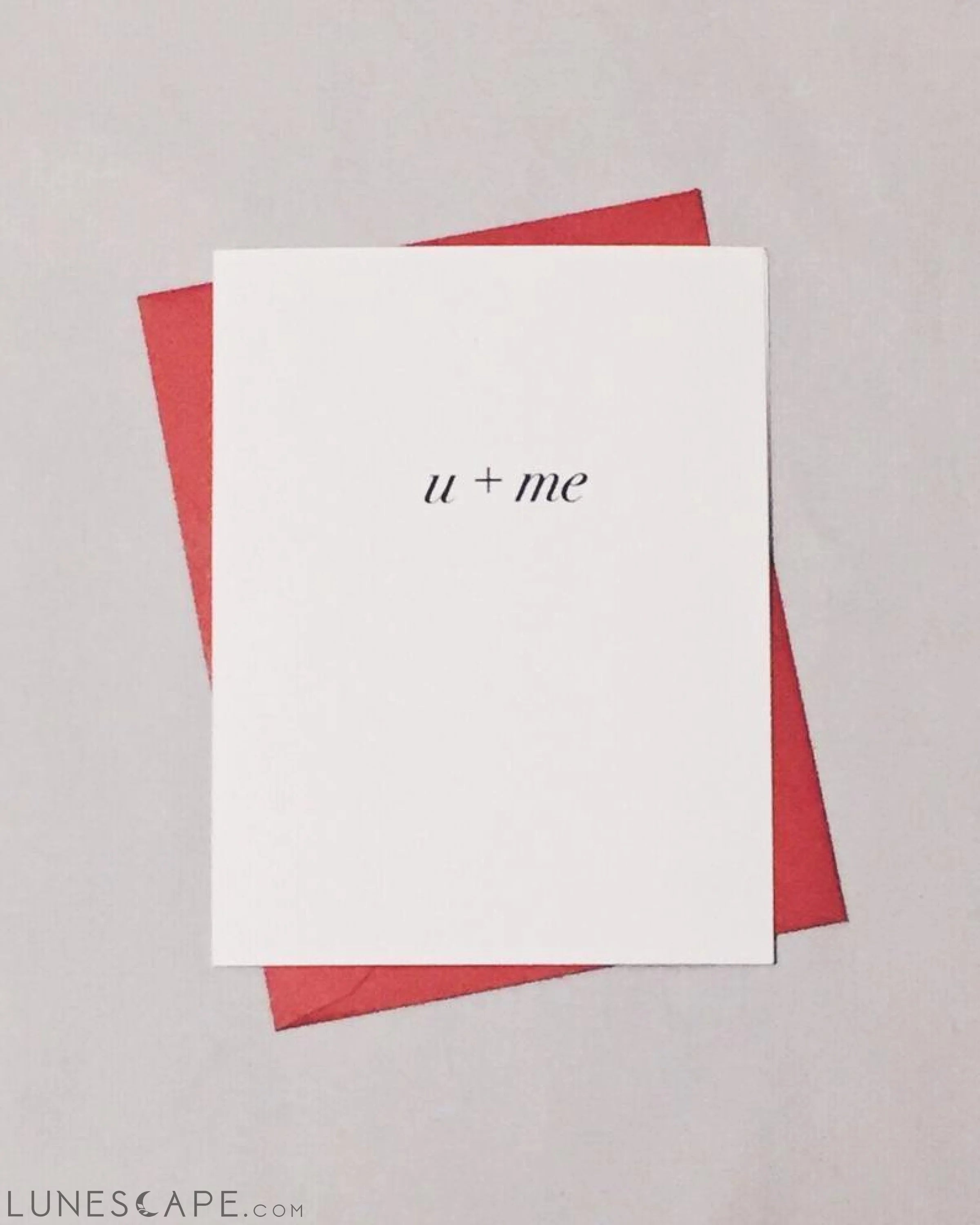 You Plus Me Math Card LUNESCAPE