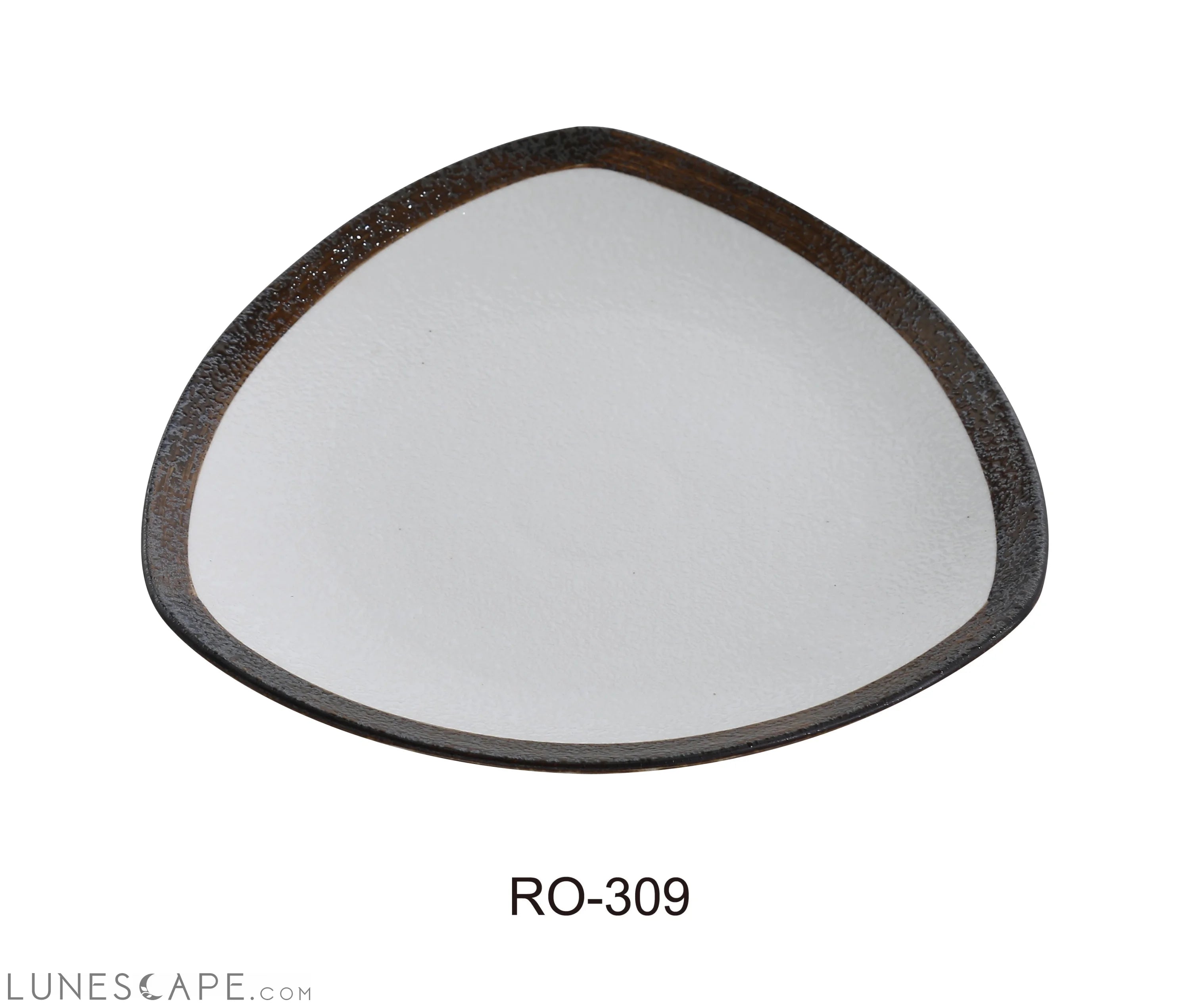 YROCKEYE 10.5" Triangle Dinner Plate LUNESCAPE
