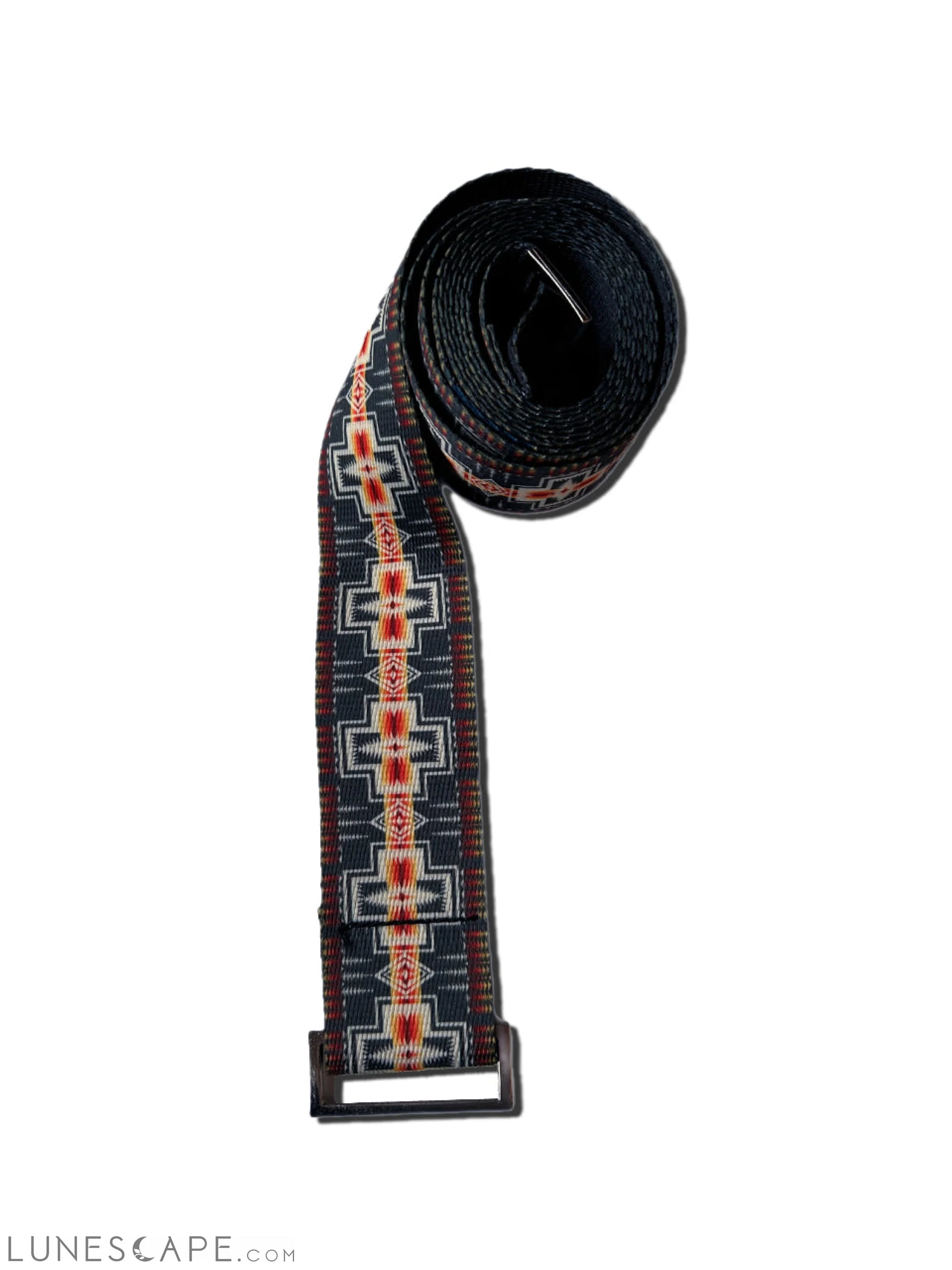 Yune Metal Buckle Yoga Strap Pendleton Harding Black LUNESCAPE