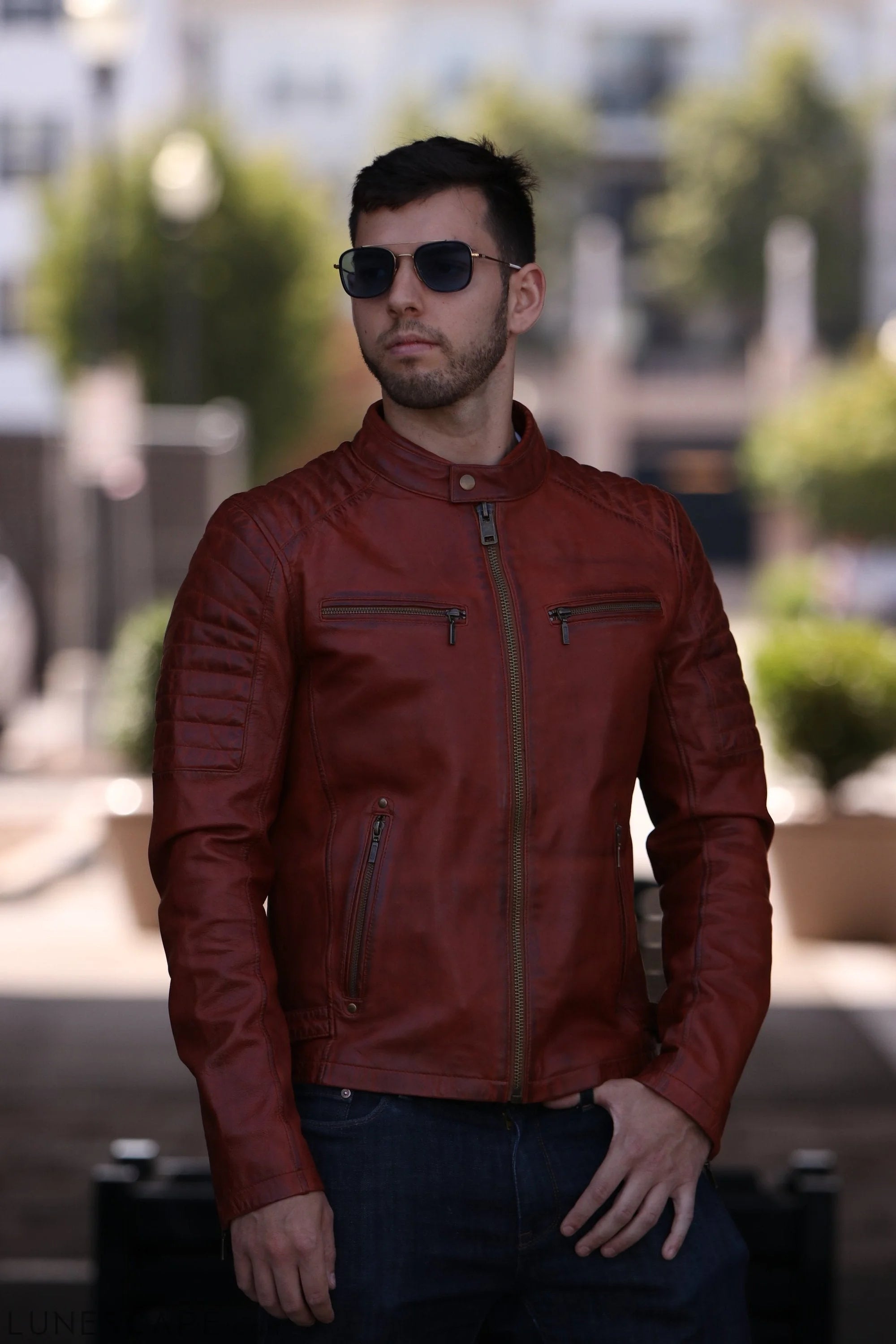 Zack - Men's Leather Jacket LUNESCAPE