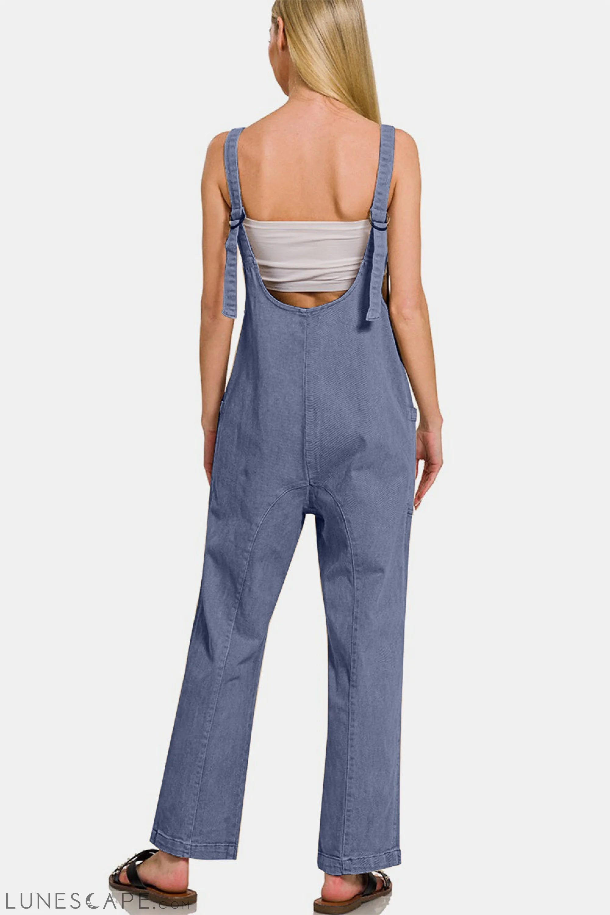 Zenana Pocketed Wide Strap Jumpsuit LUNESCAPE