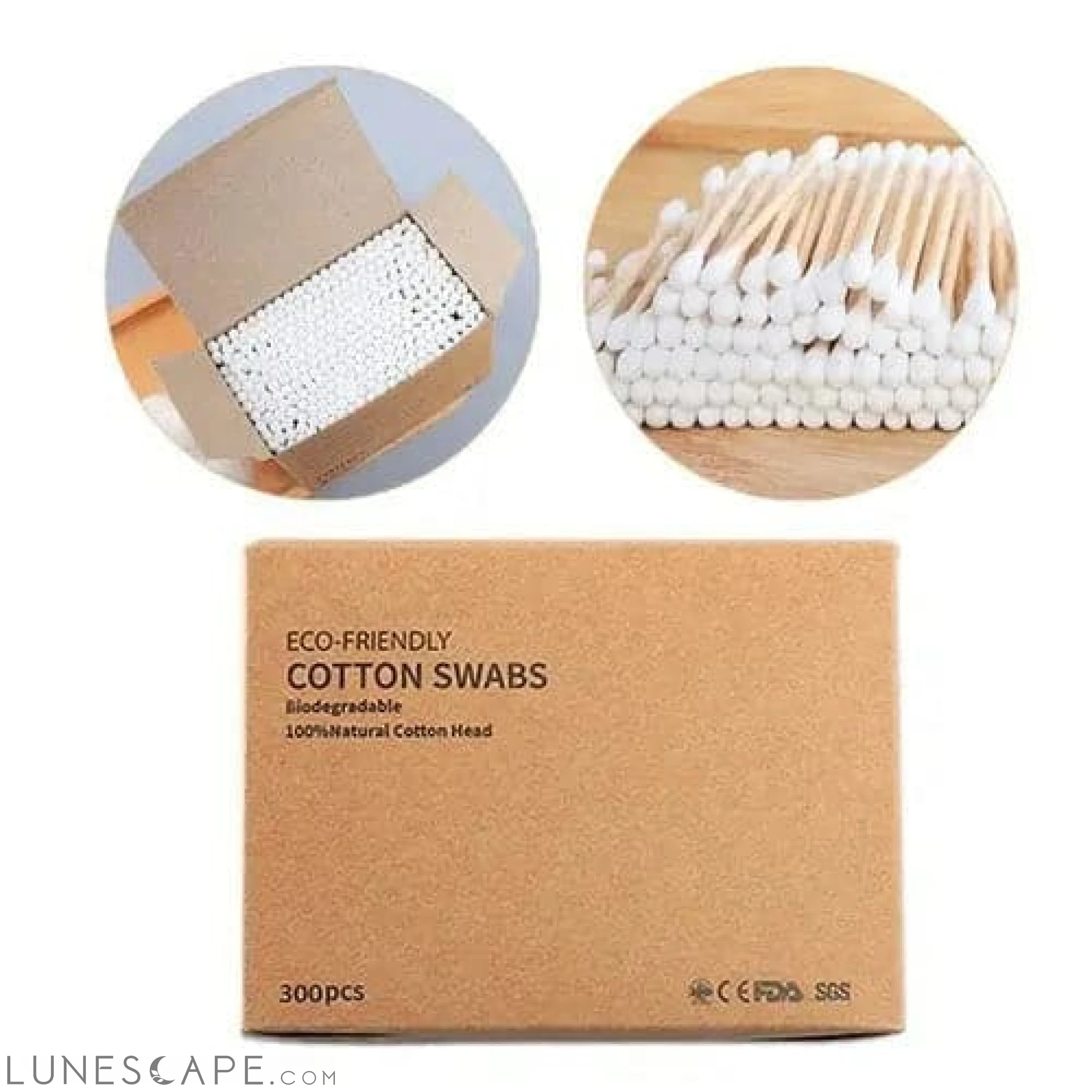 Zero-Waste Bamboo Cotton Swabs LUNESCAPE