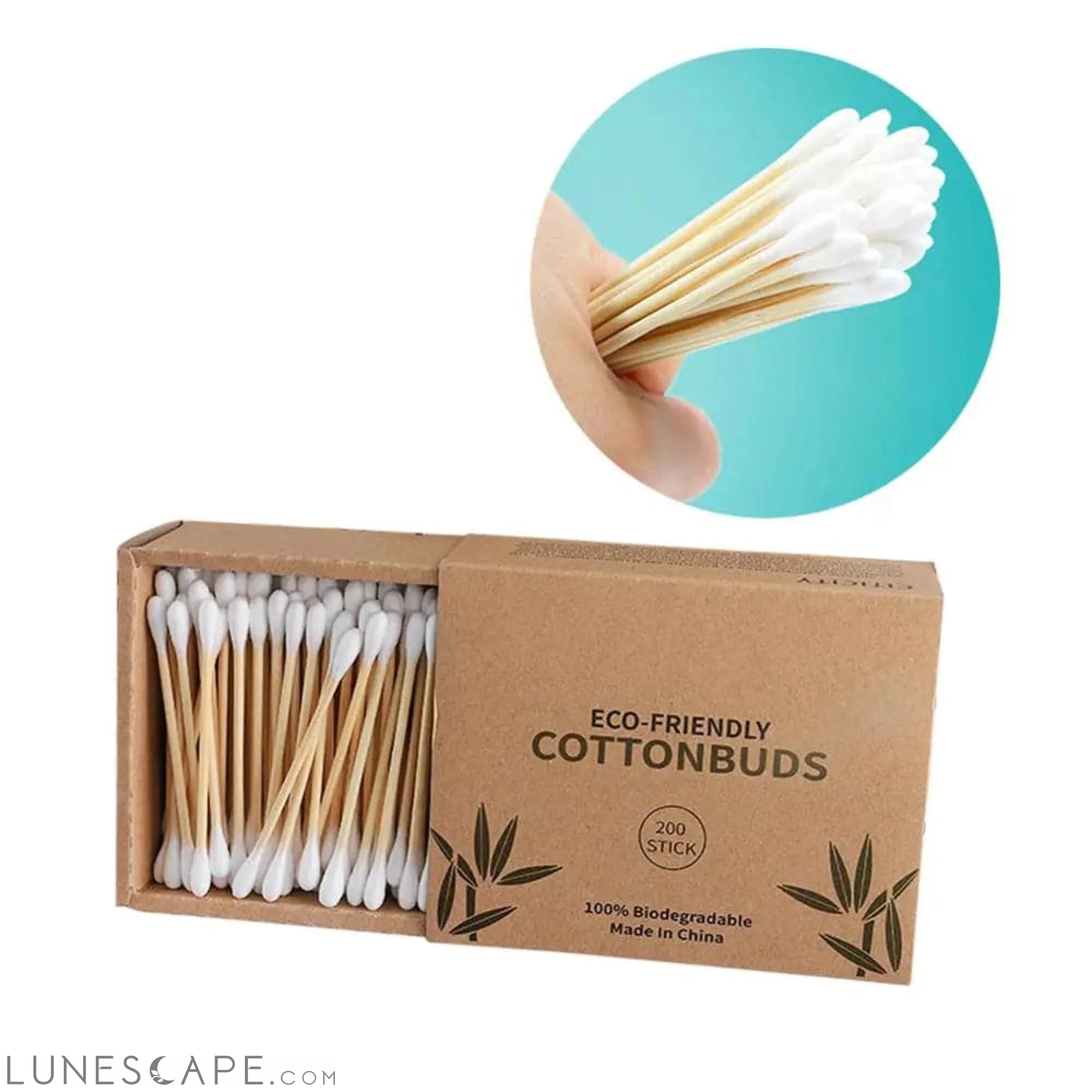 Zero-Waste Bamboo Cotton Swabs LUNESCAPE