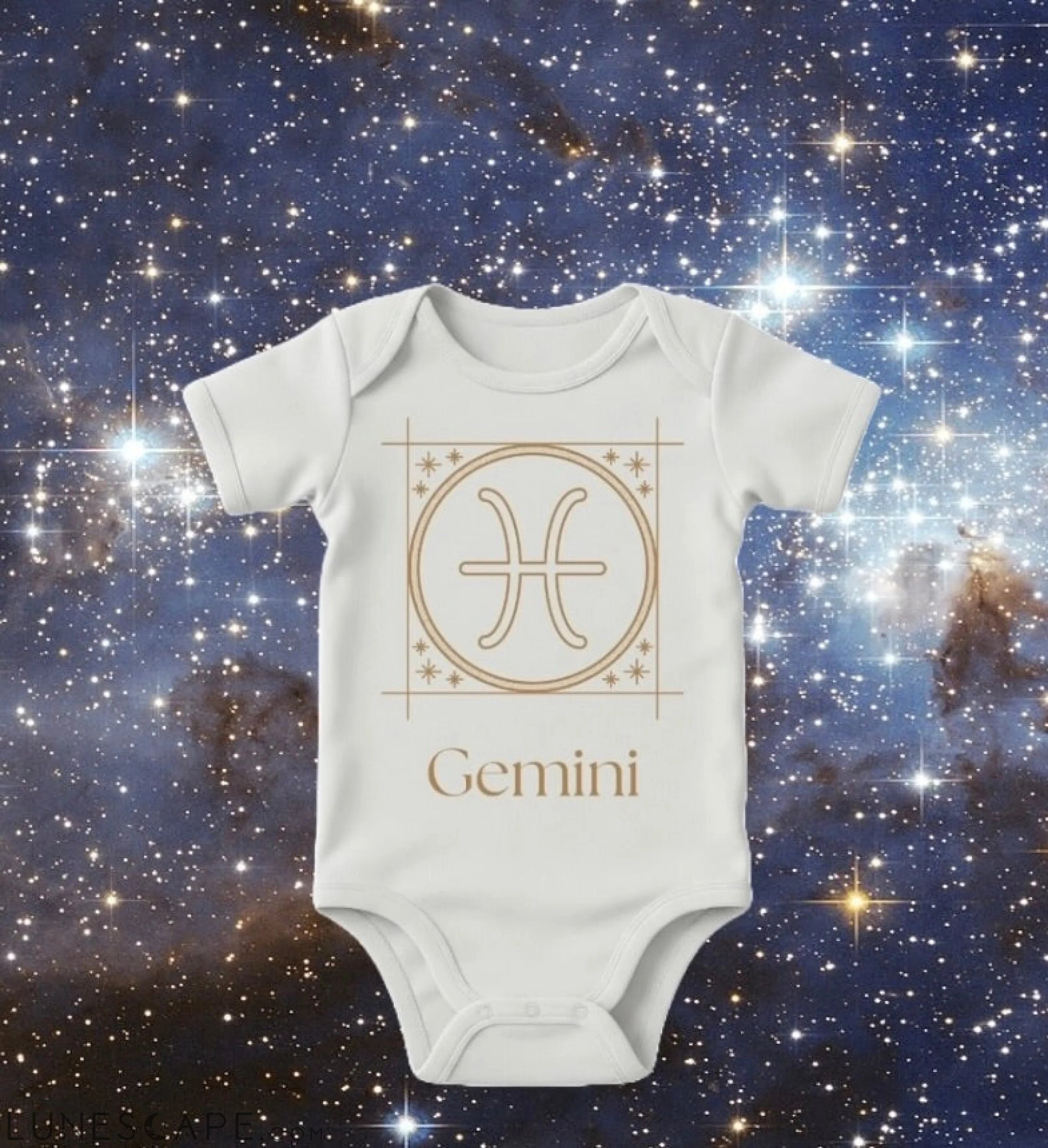 Zodiac Baby Bodysuit - Gemini LUNESCAPE