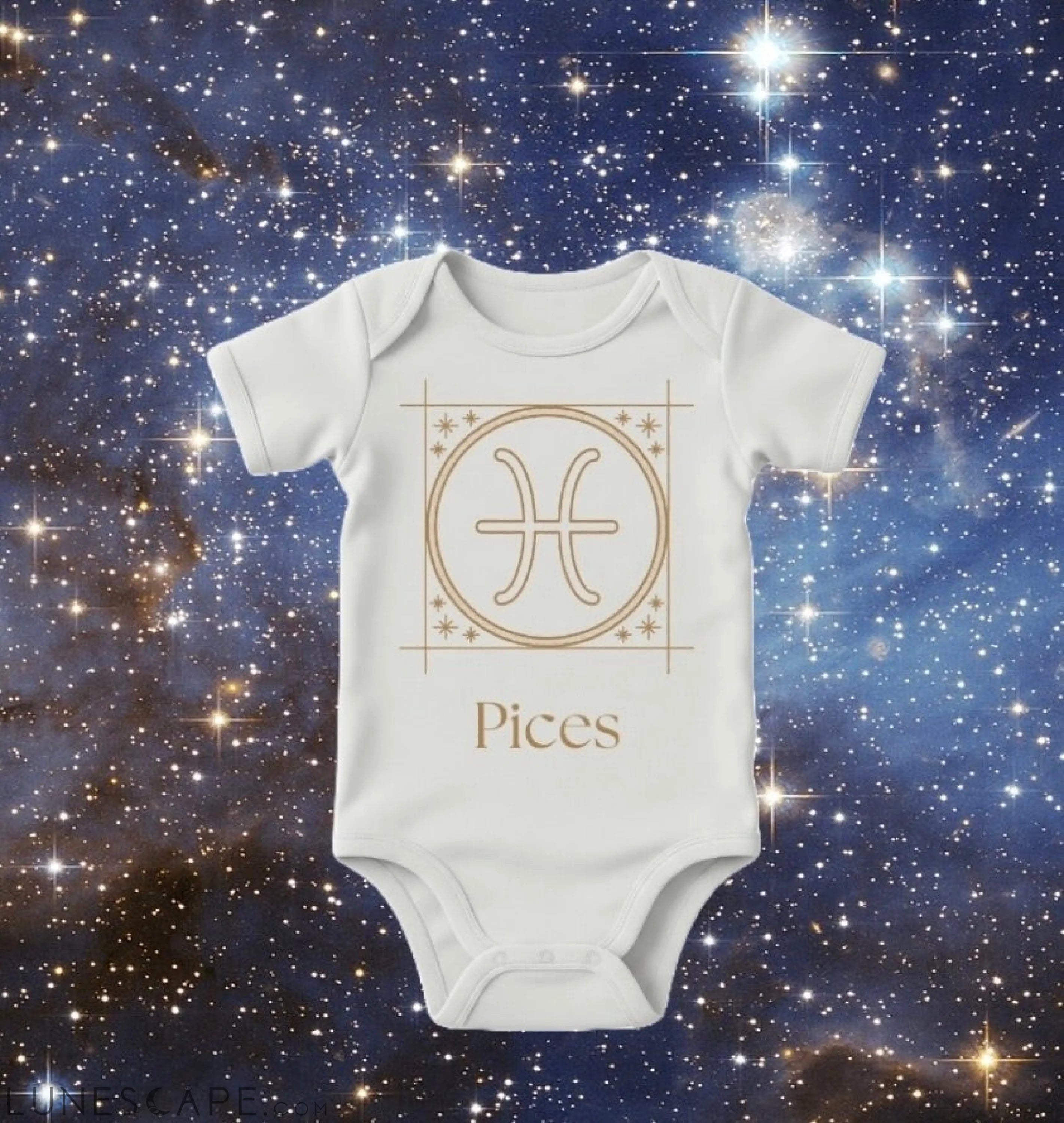 Zodiac Baby Bodysuit - Pices LUNESCAPE