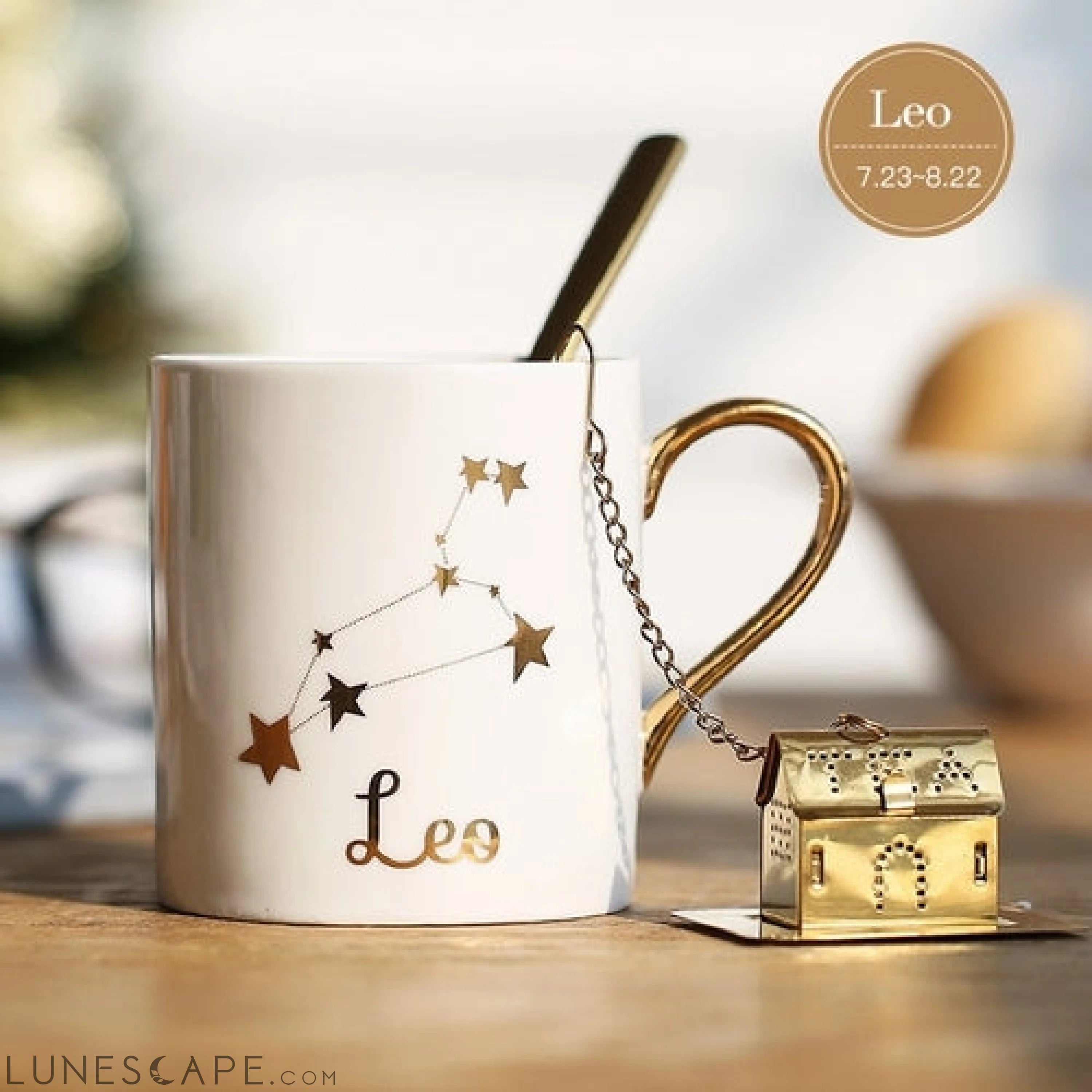 Zodiac Coffee Mug w/Spoon LUNESCAPE