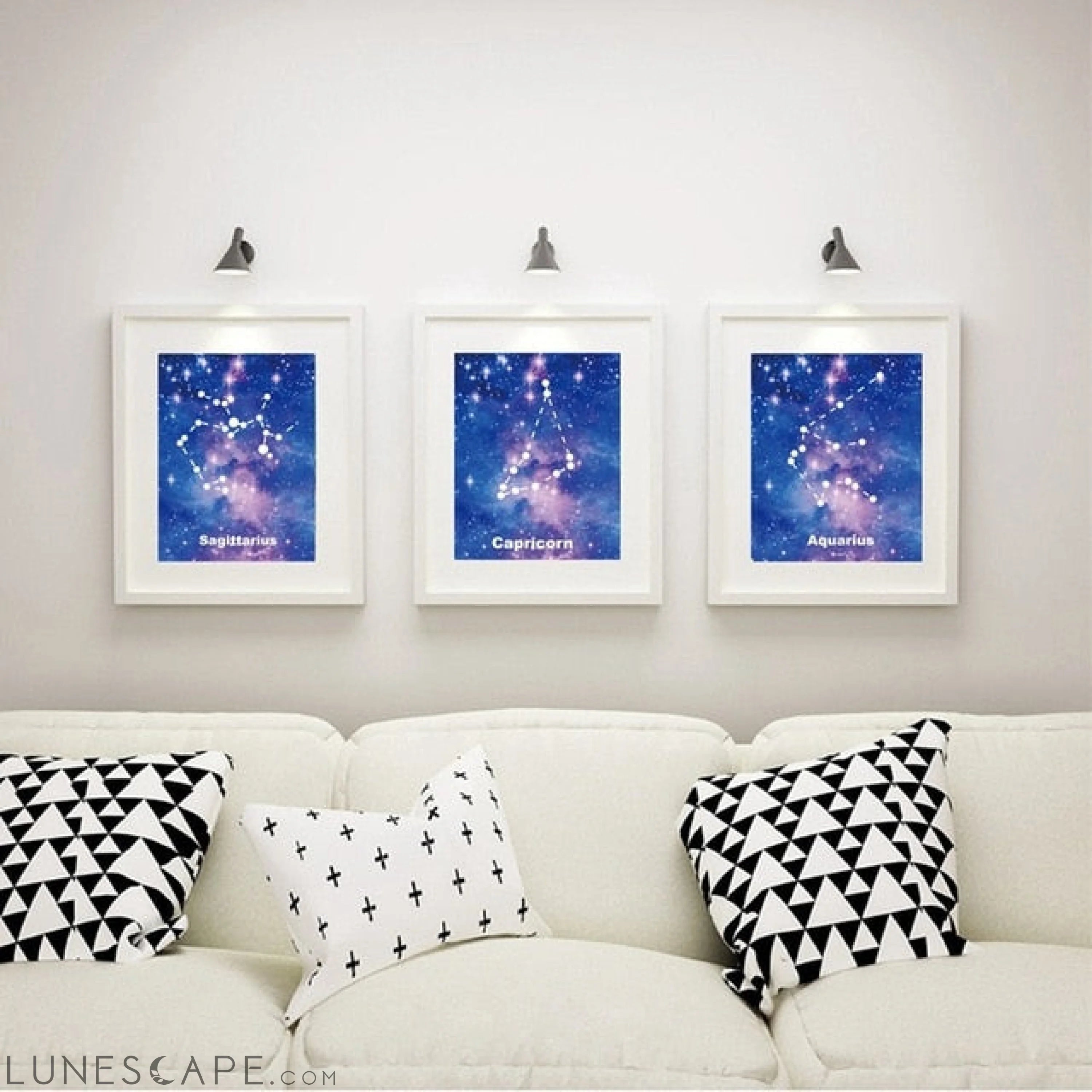 Zodiac Signs Canvas Print LUNESCAPE